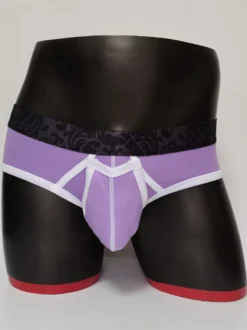 Lingerie sexy pour homme culotte slip string en coton bleu uni