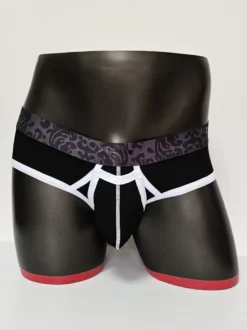 Lingerie sexy pour homme culotte slip string en coton bleu uni