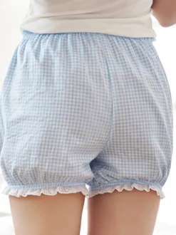 Lolita Bloomer doux bleu clair blanc 2026 Ghingham blanc Déguisements Halloween