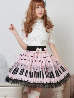Lolita Jupe doux The Cat On The Piano Keys SK 2026 Lolita Jupe Déguisements Halloween
