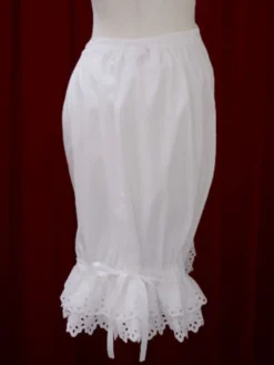 Lolita Shorts dentelle blanc en coton pour femmes Déguisements Halloween