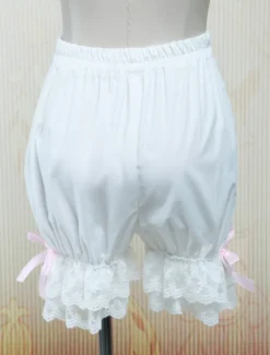 Lolita shorts dentelle 2026 rose Nœuds papillonss Déguisements Halloween