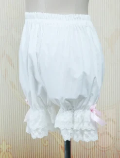 Lolita shorts dentelle 2026 rose Nœuds papillonss Déguisements Halloween