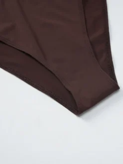 Maillot de bain bikini femme marron café à paillettes maillot de bain sexy d'été