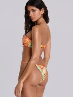 Maillot de bain bikini femme rouge pastèque épaules dénudées maillot de bain d'été pour la plage