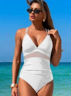 Maillot de bain une pièce simple dos nu pour la plage d'été 2026