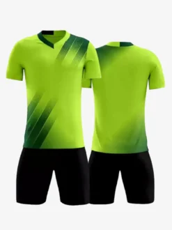Maillot de football adulte col en V manches courtes vêtements de sport d'entraînement d'équipe de football personnalisés