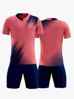 Maillot de football adulte col en V manches courtes vêtements de sport d'entraînement d'équipe de football personnalisés