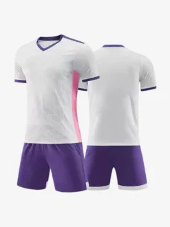 Maillot de football à col en V et manches courtes en patchwork personnalisé pour entraînement d'équipe de football pour hommes