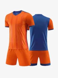 Maillot de football col en V manches courtes patchwork personnalisé vêtements de sport d'équipe de football