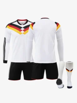 Maillot de football de l'équipe nationale d'Allemagne 25/26 manches longues ensemble de sport personnalisé 3 pièces pour adultes et enfants