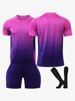 Maillot de football domicile et extérieur Championnat d'Europe de football Ensemble 3 pièces pour hommes et enfants