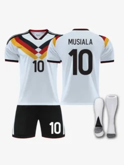Maillot de football domicile Wirtz 25/26 de l'équipe nationale n° 17 pour adultes et enfants