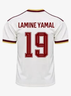 Maillot de football extérieur Espagne 2026 Yamal 19 Rodri 16 Deux étoiles manches courtes grandes tailles