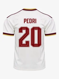 Maillot de football extérieur Espagne 2026 Yamal 19 Rodri 16 Deux étoiles manches courtes grandes tailles
