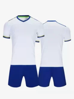 Maillot de football personnalisé à manches courtes pour homme avec patchwork