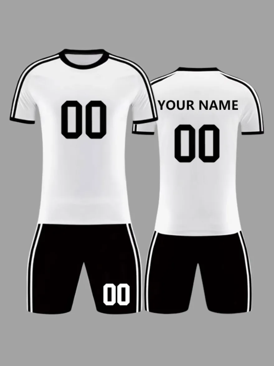 Maillot de football personnalisé à manches courtes pour homme