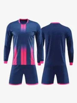 Maillot de football personnalisé à manches longues pour hommes teinture par nouage vêtements de sport