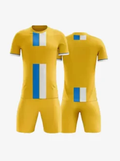 Maillot de football personnalisé à manches courtes à rayures pour homme