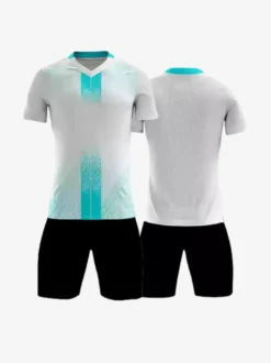 Maillot de football personnalisé à manches courtes et col en V pour homme