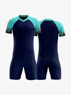 Maillot de football personnalisé à manches courtes et col en V imprimé pour homme