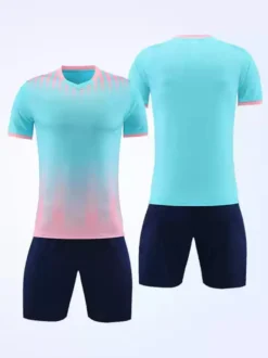 Maillot de football personnalisé à manches courtes Color Block Sportwear pour adultes
