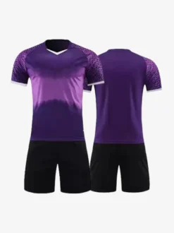 Maillot de football personnalisé à manches courtes unisexe avec teinture par nouage