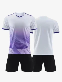 Maillot de football personnalisé pour hommes col en V manches courtes vêtements de sport