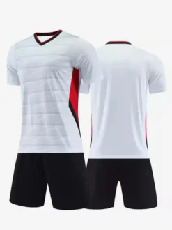Maillot de football personnalisé pour adulte col en V uniforme d'équipe de football vêtements de sport d'entraînement