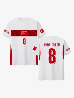 Maillot de football turc n°8 Arda Güler 2026 édition spéciale supporters manches courtes pour adultes et enfants