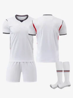 Maillot domicile de l'équipe d'Angleterre de football 2026 ensemble personnalisé 3 pièces pour adultes et enfants