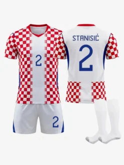 Maillot domicile de l'équipe de Croatie 2026 à damier 3 pièces
