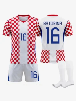 Maillot domicile de l'équipe de Croatie 2026 à damier 3 pièces