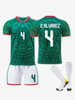 Maillot domicile de l'équipe nationale 2026 numéro 9 Raúl manches courtes vêtements de sport pour adultes et enfants