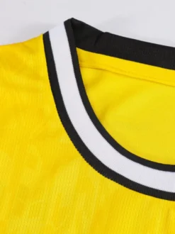Maillot domicile du Borussia Dortmund 26/27 personnalisé ensemble 3 pièces manches courtes pour femmes et hommes