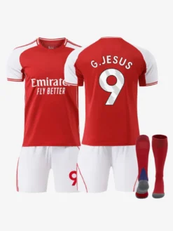 Maillot domicile du club de football 25/26 n° 7 Saka n° 41 Rice ensemble 3 pièces pour adultes et enfants