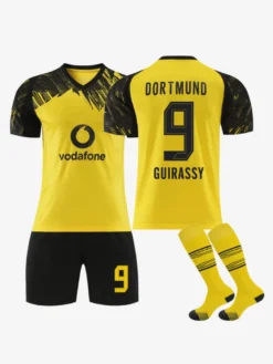 Maillot domicile du club de football 25/26 n° 9 Guirassy n° 10 Brandt n° 27 Adeyemi pour adultes et enfants