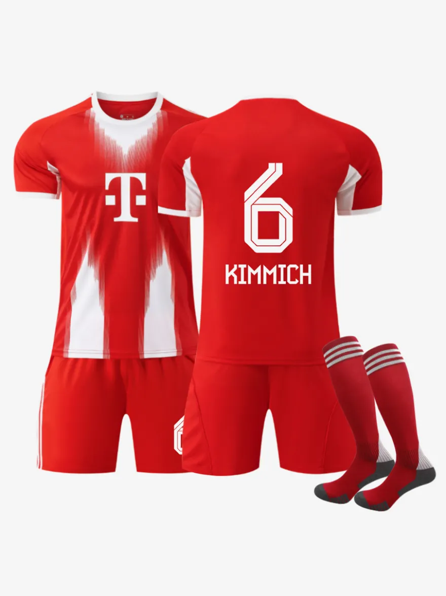 25/26 Maillot Domicile du Club de Football No.6 Kimmich No.9 Kane No.42 Musiala No.25 Müller Ensembles 3 Pièces