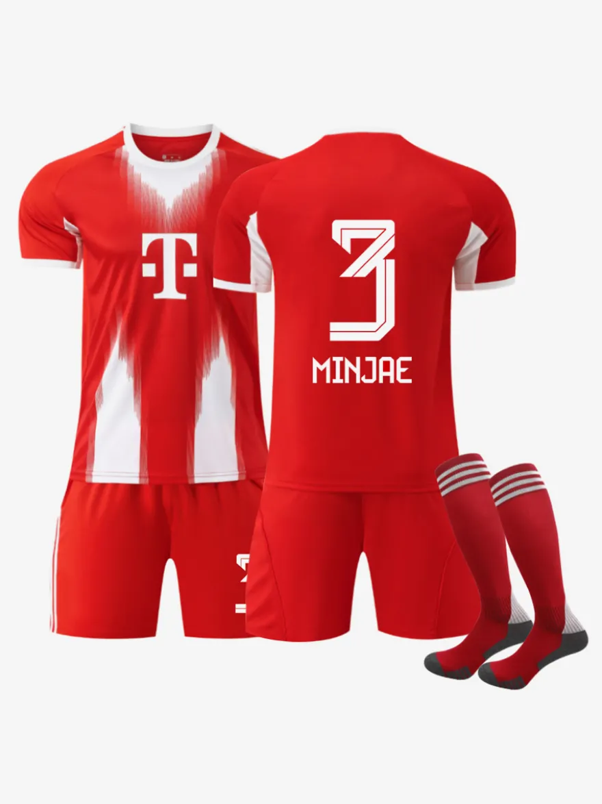 25/26 Maillot Domicile du Club de Football No.6 Kimmich No.9 Kane No.42 Musiala No.25 Müller Ensembles 3 Pièces