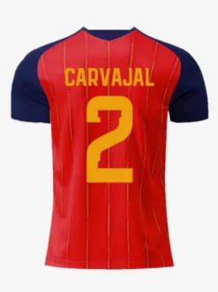 Maillot domicile Espagne 2026 à deux étoiles n° 19 Yamal n° 20 Pedri n° 16 Rodri manches courtes grandes tailles