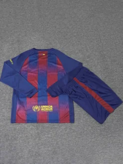 Maillot domicile 25/26 personnalisé à manches longues pour club de football ensemble 3 pièces