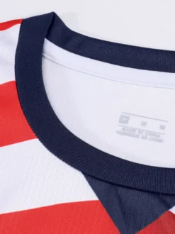Maillot domicile rayé USA 2026 ensemble 3 pièces personnalisé pour enfants et adultes