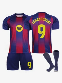 Maillot domicile Yamal n° 10 25/26 ensemble de 3 pièces uniforme de football Raphinha n° 11