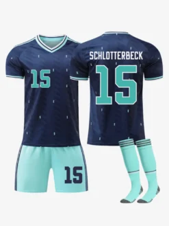 Maillot extérieur de l'Allemagne 2026 n° 17 Wirtz et n° 10 Musiala ensemble 3 pièces pour adultes et enfants