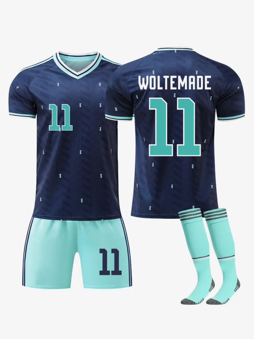 Maillot extérieur de l'Allemagne 2026 n° 17 Wirtz et n° 10 Musiala ensemble 3 pièces pour adultes et enfants