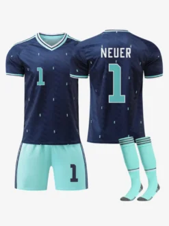Maillot extérieur de l'Allemagne 2026 n° 17 Wirtz et n° 10 Musiala ensemble 3 pièces pour adultes et enfants