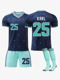 Maillot extérieur de l'Allemagne 2026 n° 17 Wirtz et n° 10 Musiala ensemble 3 pièces pour adultes et enfants