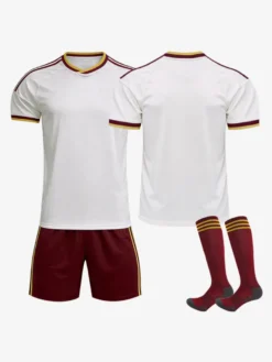 Maillot extérieur de l'équipe d'Espagne de football 2026 ensemble 3 pièces tenue de football personnalisée pour adultes et enfants