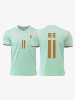 Maillot extérieur de l'équipe de France 2026 Mbappé 10 Olise 11 manches courtes édition supporter
