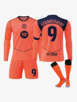 Maillot extérieur à manches longues 3 pièces 25/26 n°10 Lamine Yamal n°14 Rashford Football Club